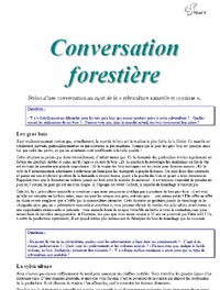 Conversation forestière - Vignette
