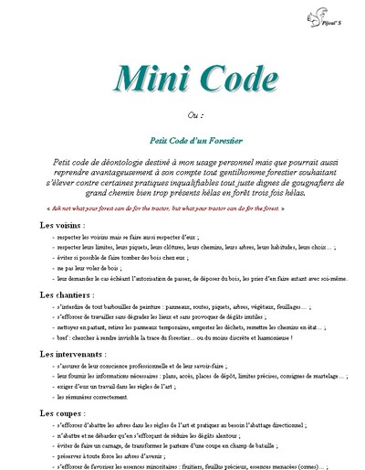 Mini Code - Vignette